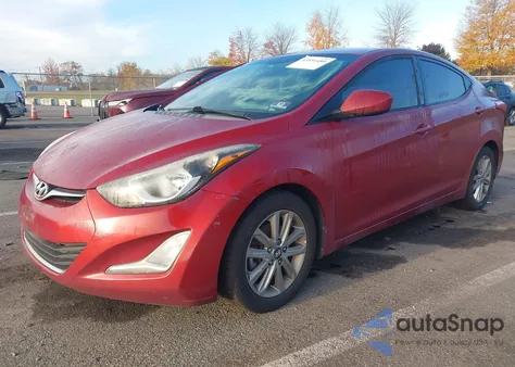 2016 Hyundai Elantra Se z USA, uszkodzony, nr VIN 5NPDH4AE4GH657120